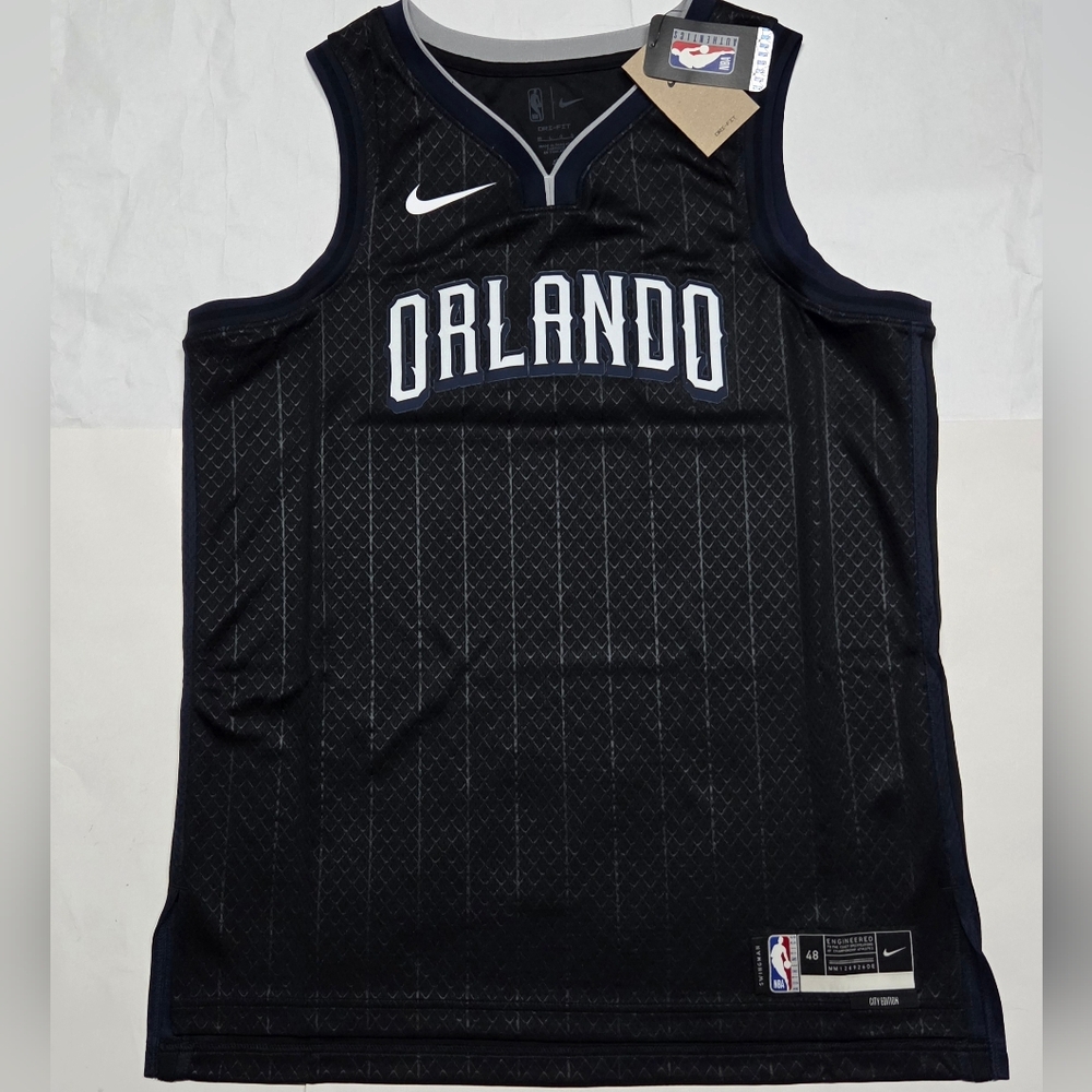 NWT NBA Orlando Magic Mens Large (48) City Edition Jersey Blank Back